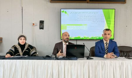 كلية التربية للعلوم الإنسانية تعقد ندوة علمية حول أثر التخطيط التنموي لمشاريع الري والبزل على قابلية الأراضي الزراعية في ناحية بني سعد باستخدام التقنيات الجيومكانية