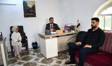 السيد عميد كلية التربية للعلوم الإنسانية يتفقد الوحدة الإرشادية في الكلية