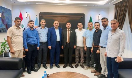السيد عميد كلية التربية للعلوم الإنسانية يستقبل وفدًا من تربية ديالى للاطلاع على القاعات المخصصة لامتحانات السادس العلمي