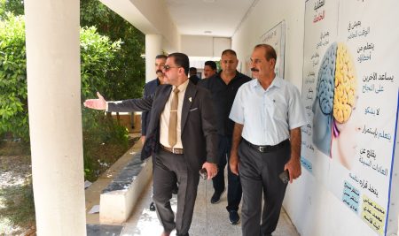 Dean of the College of Education for Humanities Inspects Exam Centers Hosted for Sixth Grade Preparatory Students