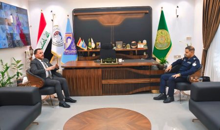 السيد عميد كلية التربية للعلوم الإنسانية يستقبل مدير قسم حماية الشخصيات في محافظة ديالى