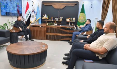 السيد عميد كلية التربية للعلوم الإنسانية يستقبل النائب السيد أحمد الموسوي